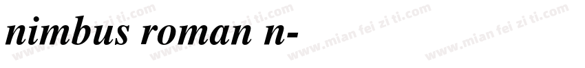 nimbus roman n字体转换